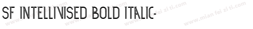SF Intellivised Bold Italic字体转换
